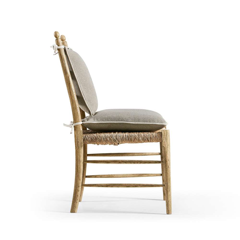 Jonathan Charles Fine Furniture - Timeless Doppler Ladderback Side Chair in Stripped Brown Chestnut - 003-2-100-WNC veiw 3