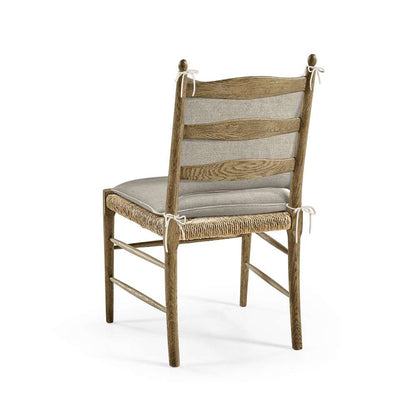 Jonathan Charles Fine Furniture - Timeless Doppler Ladderback Side Chair in Stripped Brown Chestnut - 003-2-100-WNC veiw 4