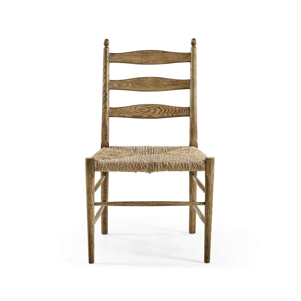Jonathan Charles Fine Furniture - Timeless Doppler Ladderback Side Chair in Stripped Brown Chestnut - 003-2-100-WNC veiw 5