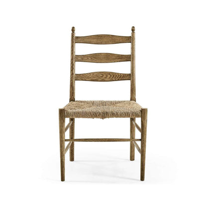 Jonathan Charles Fine Furniture - Timeless Doppler Ladderback Side Chair in Stripped Brown Chestnut - 003-2-100-WNC veiw 5