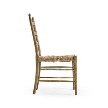 Jonathan Charles Fine Furniture - Timeless Doppler Ladderback Side Chair in Stripped Brown Chestnut - 003-2-100-WNC veiw 6