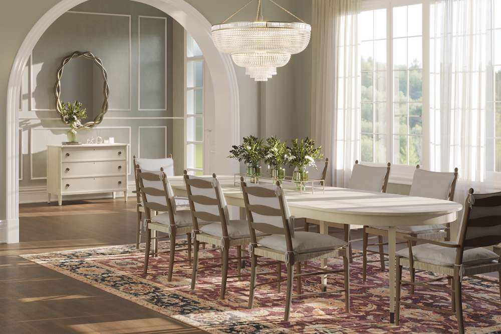 Jonathan Charles Fine Furniture - Timeless Doppler Ladderback Side Chair in Stripped Brown Chestnut - 003-2-100-WNC veiw 7