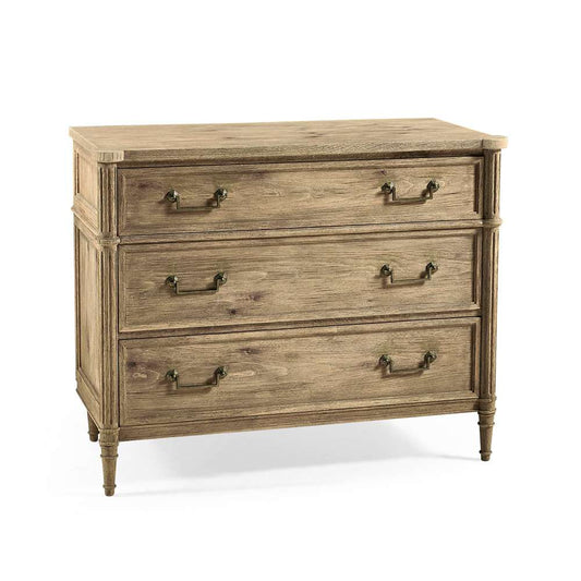 Jonathan Charles Fine Furniture - Timeless Kalpa Louis XVI Drawer Chest in Stripped Brown Chestnut - 003-3-262-WNC veiw 1