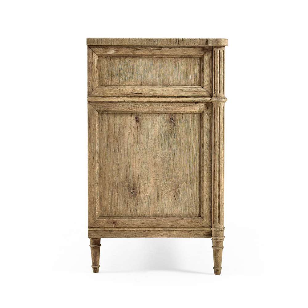 Jonathan Charles Fine Furniture - Timeless Kalpa Louis XVI Drawer Chest in Stripped Brown Chestnut - 003-3-262-WNC veiw 4