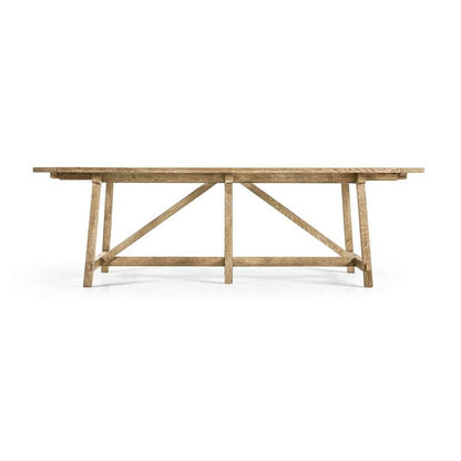 Jonathan Charles Fine Furniture - Timeless Sidereal French Laundry Table 96in in Chestnut - 003-2-A61-WNC veiw 3
