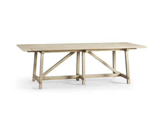 Jonathan Charles Fine Furniture - Timeless Sidereal French Laundry Table 96in in Stripped Oak - 003-2-A61-STO veiw 1