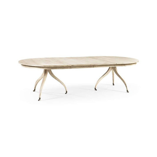 Jonathan Charles Fine Furniture - Timeless Solar Spider Leg Dining Table in Bleached Walnut - 003-2-H61-BLW veiw 1
