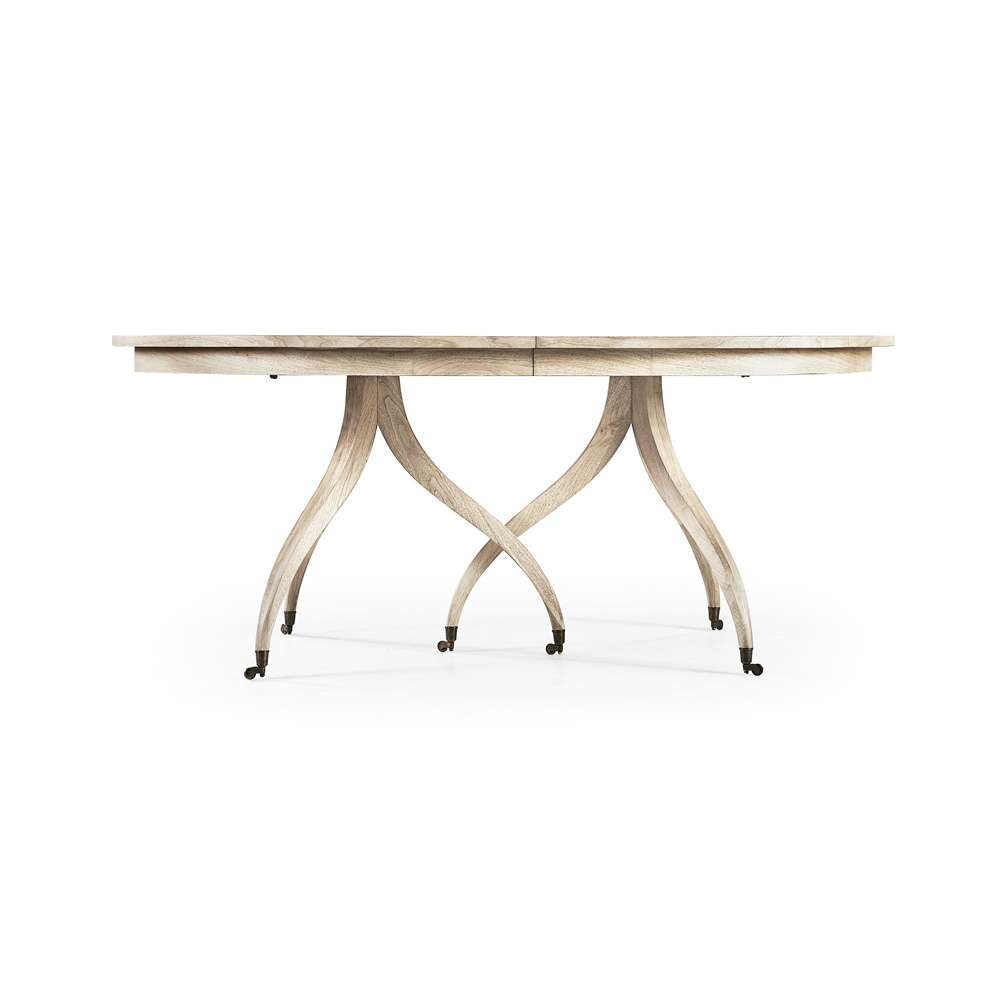 Jonathan Charles Fine Furniture - Timeless Solar Spider Leg Dining Table in Bleached Walnut - 003-2-H61-BLW veiw 4
