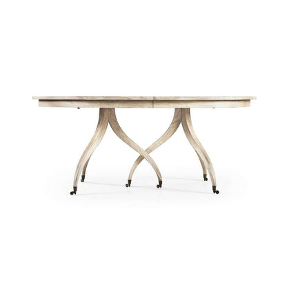Jonathan Charles Fine Furniture - Timeless Solar Spider Leg Dining Table in Bleached Walnut - 003-2-H61-BLW veiw 4