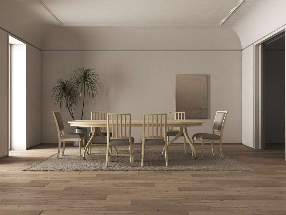 Jonathan Charles Fine Furniture - Timeless Solar Spider Leg Dining Table in Bleached Walnut - 003-2-H61-BLW veiw 7