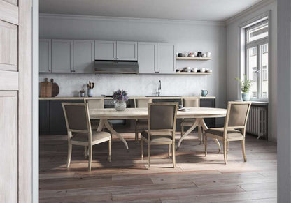Jonathan Charles Fine Furniture - Timeless Solar Spider Leg Dining Table in Bleached Walnut - 003-2-H61-BLW veiw 8