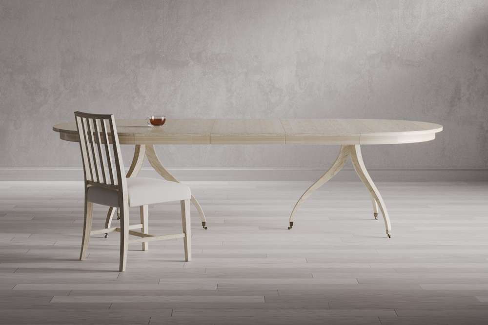 Jonathan Charles Fine Furniture - Timeless Solar Spider Leg Dining Table in Bleached Walnut - 003-2-H61-BLW veiw 9