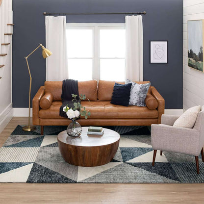 Karastan - Bowen By Drew & Jonathan Home Oblique Blue 8 x 10 Area Rug - R1147-202-096120-DJ veiw 4