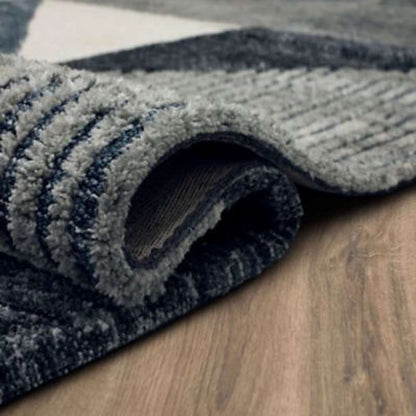 Karastan - Bowen By Drew & Jonathan Home Oblique Blue 9 6in x 12 11in Area Rug - R1147-202-114155-DJ veiw 3