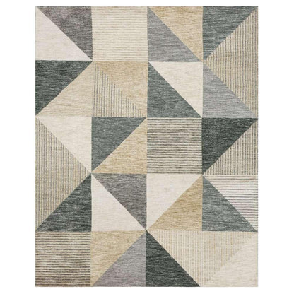 Karastan - Bowen By Drew & Jonathan Home Oblique Tan 9 6in x 12 11in Area Rug - R1147-484-114155-DJ veiw 1
