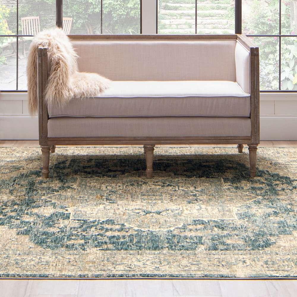 Karastan - Marash Ezine Blue 7 10in x 10 3in Area Rug - RG845-048-094123-IP veiw 4
