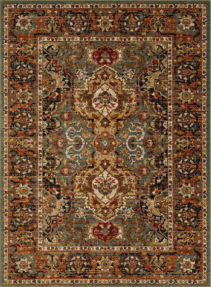 Karastan - Spice Market Dhahar Aquamarine 9 6in x 12 11in Area Rug - 90938-50123-114155-IP veiw 1