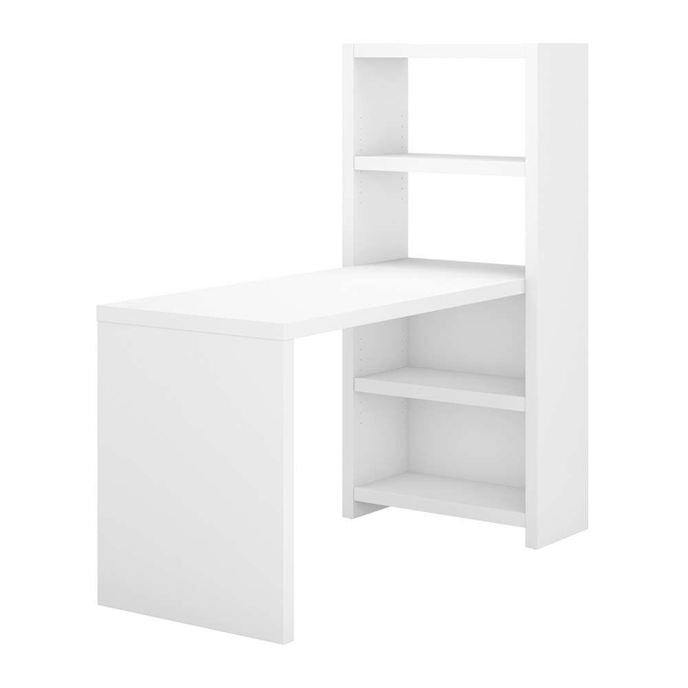 Bush Business Furniture - Echo 56W Bookcase Desk in Pure White - KI60107-03 veiw 1