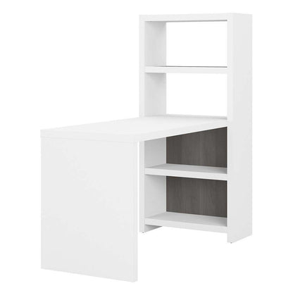Bush Business Furniture - Echo 56W Bookcase Desk in Pure White and Modern Gray - KI60507-03 veiw 1