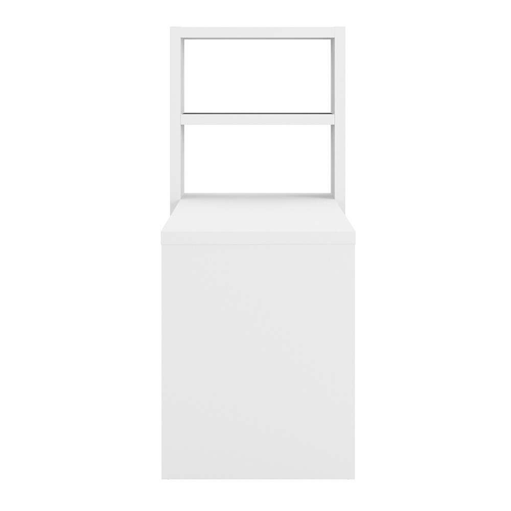 Bush Business Furniture - Echo 56W Bookcase Desk in Pure White and Modern Gray - KI60507-03 veiw 2