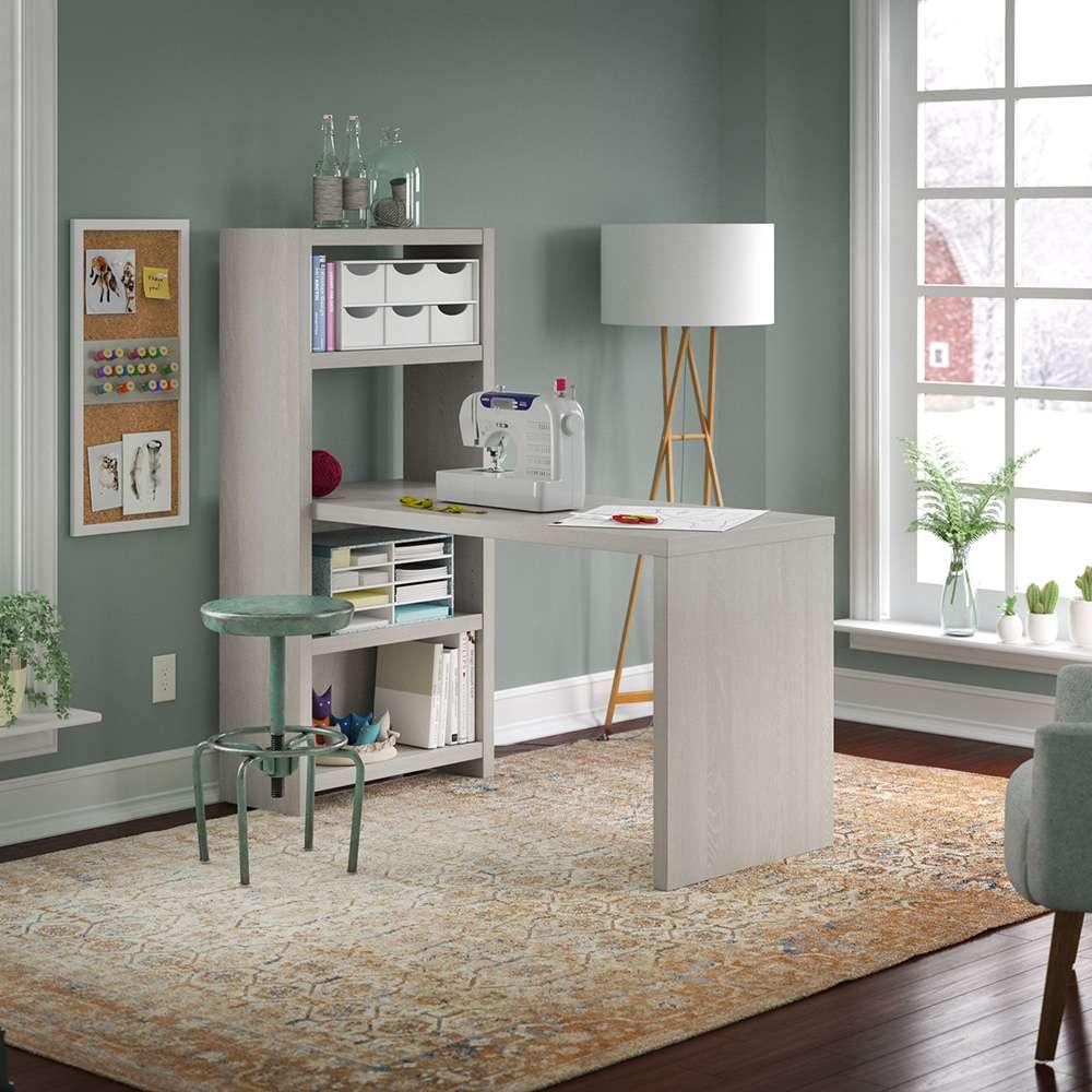 Bush Business Furniture - Echo 56W Craft Table in Gray Sand - ECH023GS veiw 2