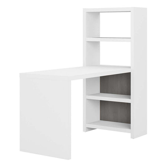 Bush Business Furniture - Echo 56W Craft Table in Pure White and Modern Gray - ECH023WHMG veiw 1