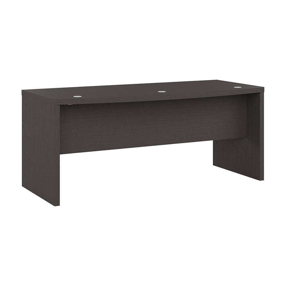 Bush Business Furniture - Echo 72W Bow Front Desk in Charcoal Maple - KI60309-03 veiw 1