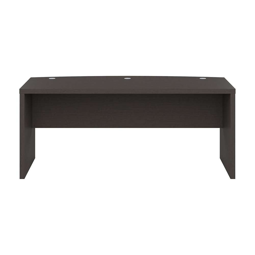 Bush Business Furniture - Echo 72W Bow Front Desk in Charcoal Maple - KI60309-03 veiw 2