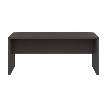 Bush Business Furniture - Echo 72W Bow Front Desk in Charcoal Maple - KI60309-03 veiw 2