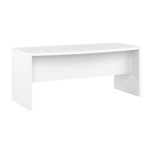Bush Business Furniture - Echo 72W Bow Front Desk in Pure White - KI60109-03 veiw 1