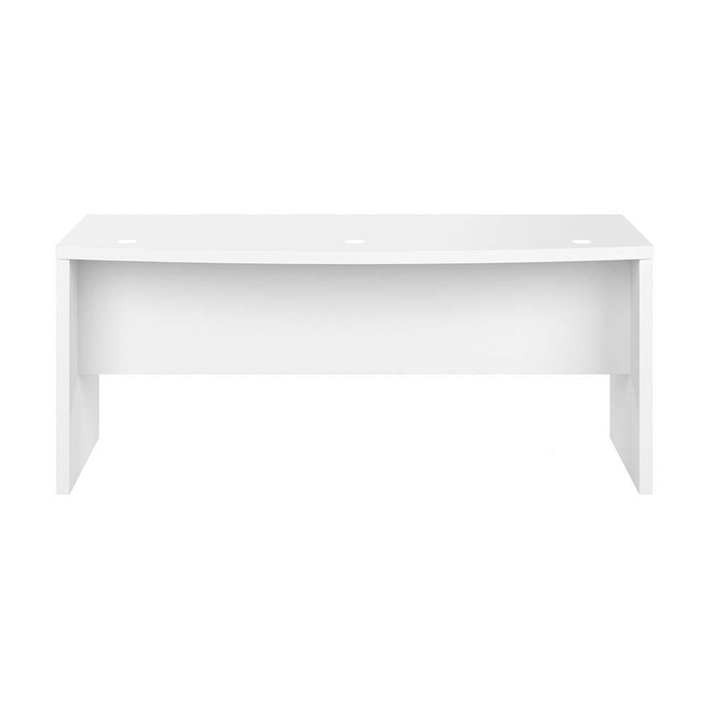 Bush Business Furniture - Echo 72W Bow Front Desk in Pure White - KI60109-03 veiw 2