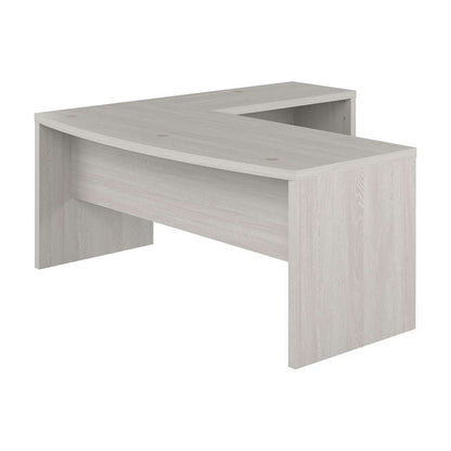 Bush Business Furniture - Echo 72W Bow Front L Shaped Desk in Gray Sand - ECH053GS veiw 1