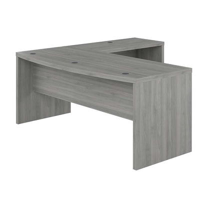 Bush Business Furniture - Echo 72W Bow Front L Shaped Desk in Modern Gray - ECH053MG veiw 1