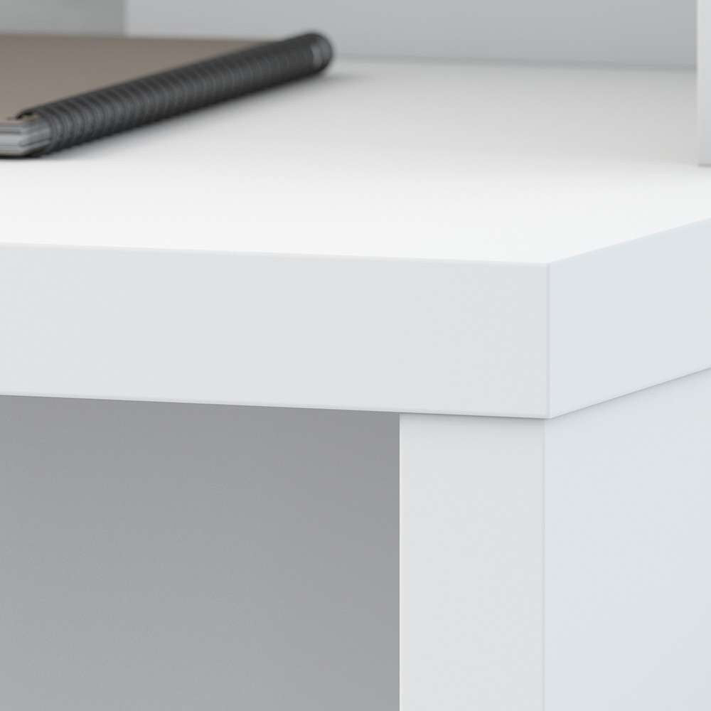 Bush Business Furniture - Echo 72W Bow Front L Shaped Desk in Pure White - ECH053PW veiw 5