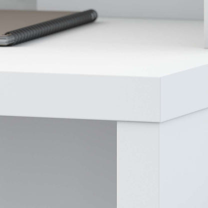 Bush Business Furniture - Echo 72W Bow Front L Shaped Desk in Pure White - ECH053PW veiw 5