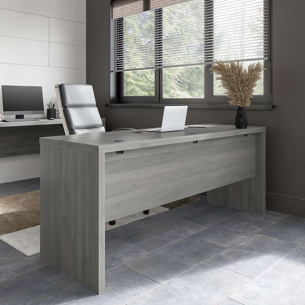 Bush Business Furniture - Echo 72W Computer Desk in Modern Gray - KI60410-03 veiw 3