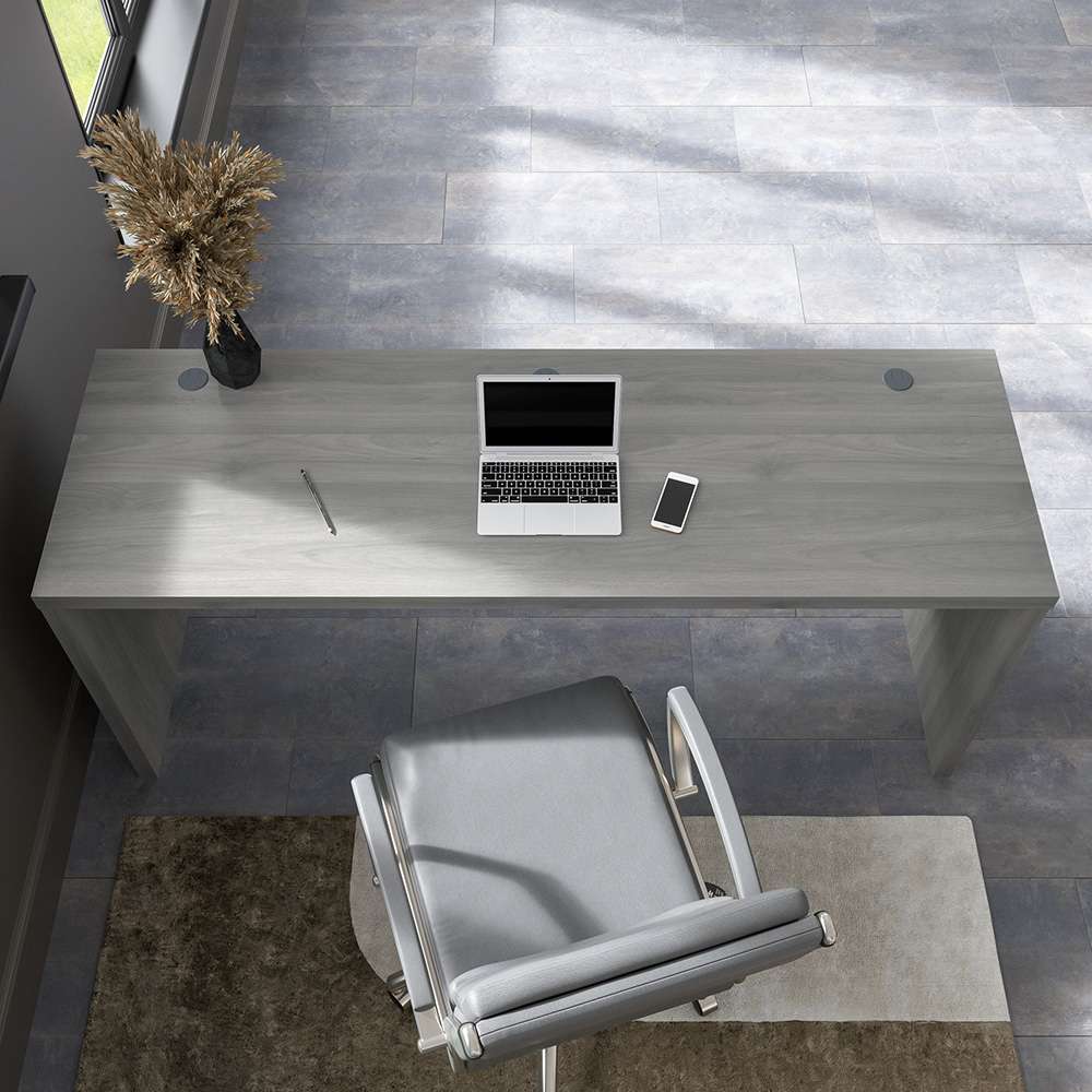 Bush Business Furniture - Echo 72W Computer Desk in Modern Gray - KI60410-03 veiw 7