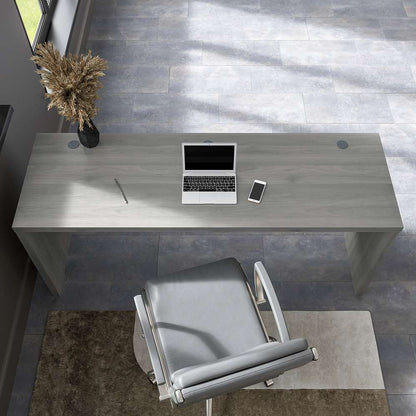 Bush Business Furniture - Echo 72W Computer Desk in Modern Gray - KI60410-03 veiw 7