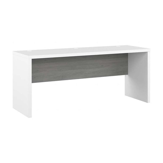Bush Business Furniture - Echo 72W Computer Desk in Pure White and Modern Gray - KI60510-03 veiw 1