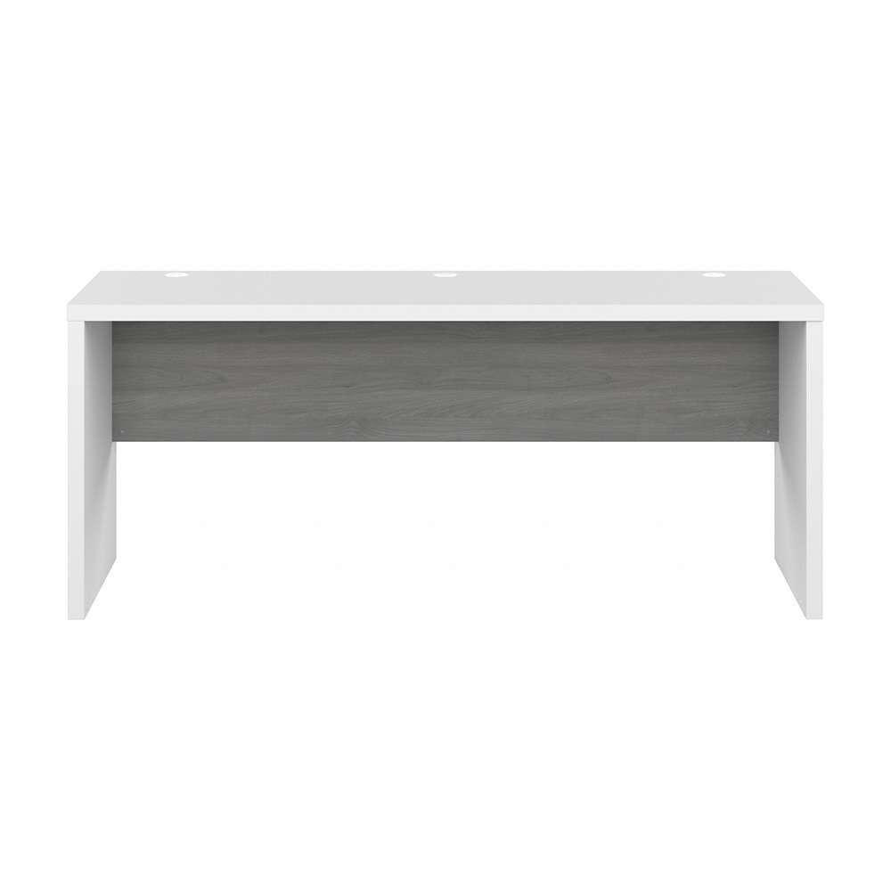 Bush Business Furniture - Echo 72W Computer Desk in Pure White and Modern Gray - KI60510-03 veiw 2