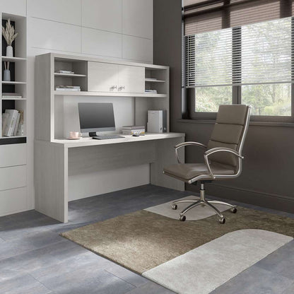 Bush Business Furniture - Echo 72W Computer Desk with Hutch in Gray Sand - ECH056GS veiw 2