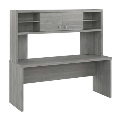Bush Business Furniture - Echo 72W Computer Desk with Hutch in Modern Gray - ECH056MG veiw 1