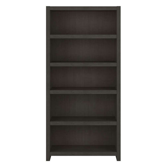Bush Business Furniture - Echo 5 Shelf Bookcase in Charcoal Maple - KI60304-03 veiw 2
