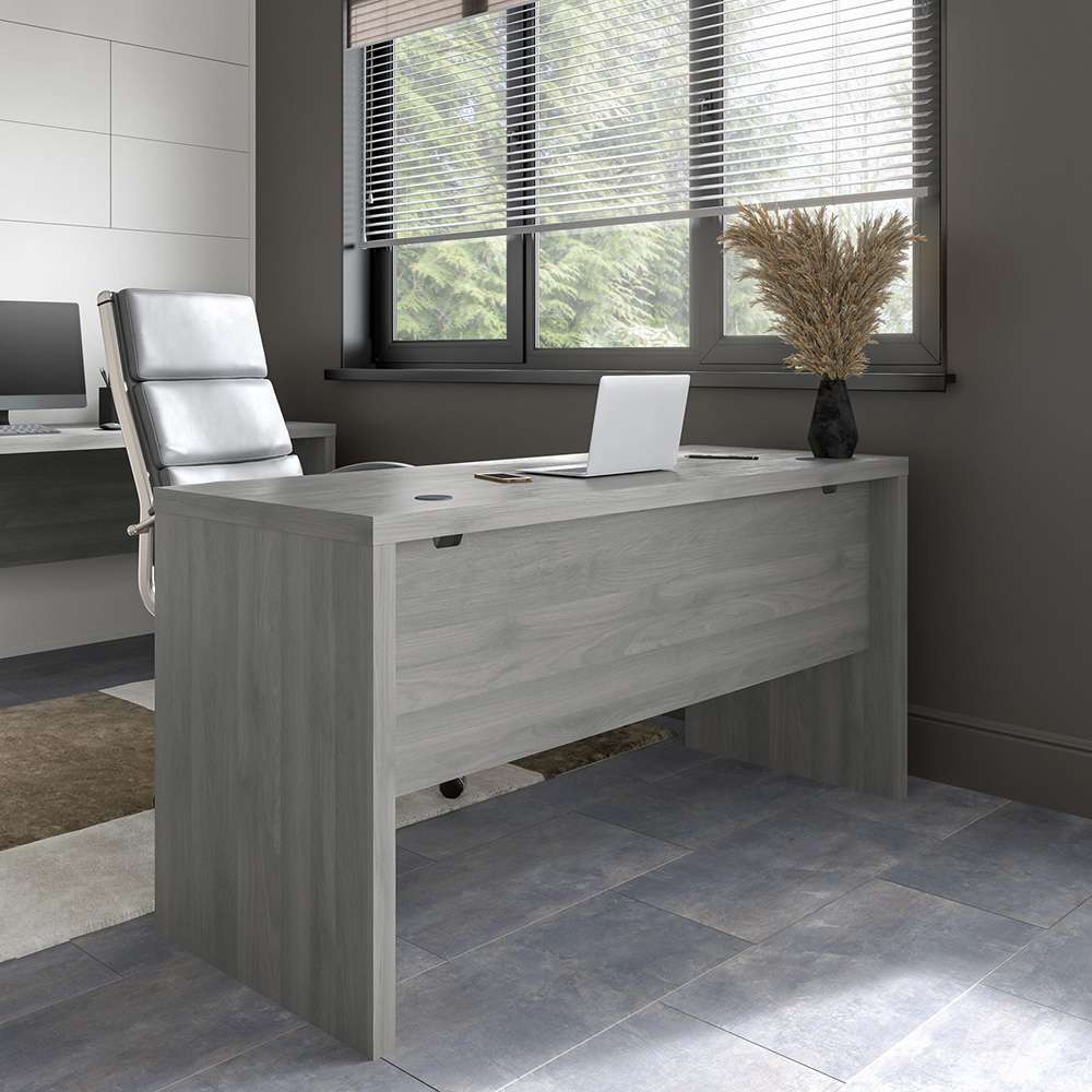 Bush Business Furniture - Echo 60W Credenza Desk in Modern Gray - KI60406-03 veiw 3