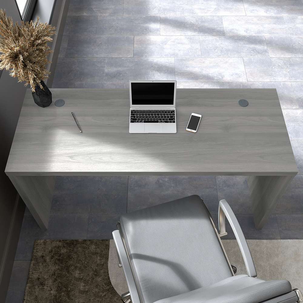 Bush Business Furniture - Echo 60W Credenza Desk in Modern Gray - KI60406-03 veiw 6