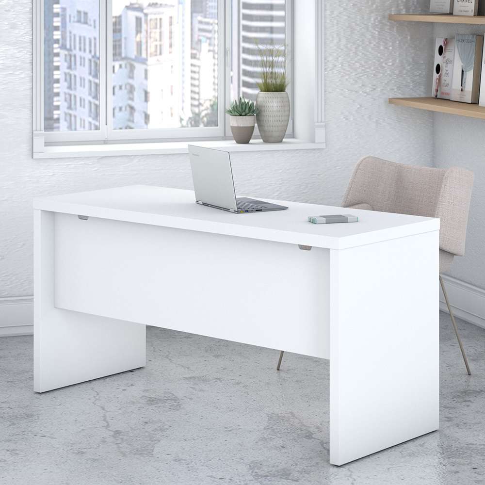 Bush Business Furniture - Echo 60W Credenza Desk in Pure White - KI60106-03 veiw 2