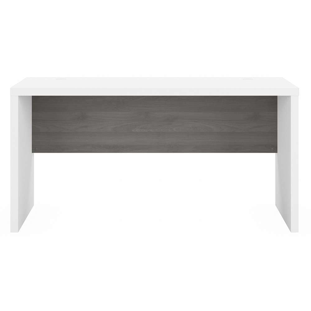 Bush Business Furniture - Echo 60W Credenza Desk in Pure White and Modern Gray - KI60506-03 veiw 2