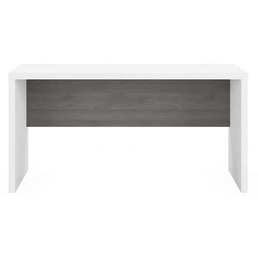 Bush Business Furniture - Echo 60W Credenza Desk in Pure White and Modern Gray - KI60506-03 veiw 2