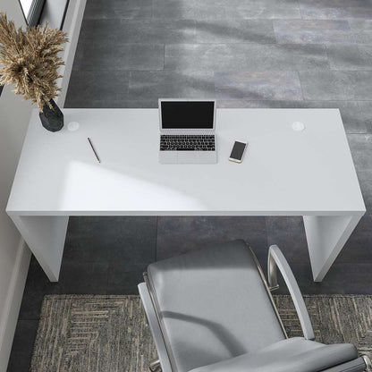 Bush Business Furniture - Echo 60W Credenza Desk in Pure White and Modern Gray - KI60506-03 veiw 7