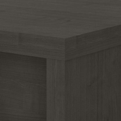 Bush Business Furniture - Echo L Shaped Bow Front Desk in Charcoal Maple - ECH025CM veiw 5
